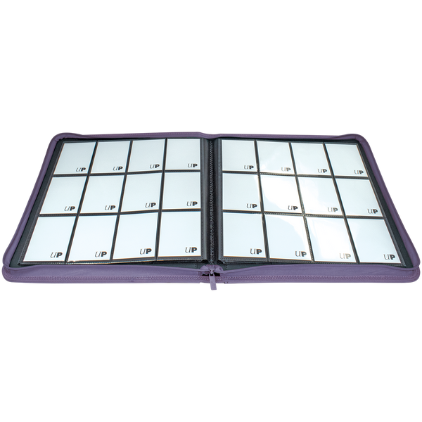 Vivid 12-Pocket Zippered PRO-Binder: Purple - Local Pickup Only