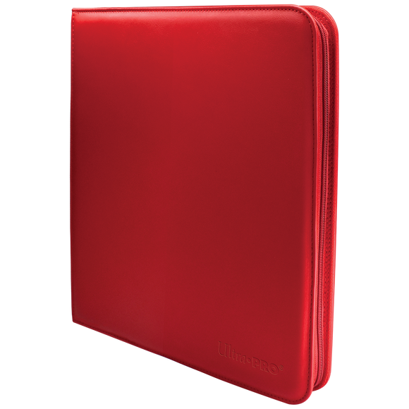 Vivid 12-Pocket Zippered PRO-Binder: Red - Local Pickup Only