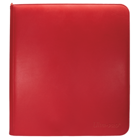 Vivid 12-Pocket Zippered PRO-Binder: Red - Local Pickup Only