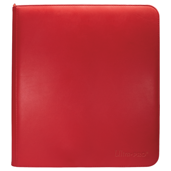 Vivid 12-Pocket Zippered PRO-Binder: Red - Local Pickup Only
