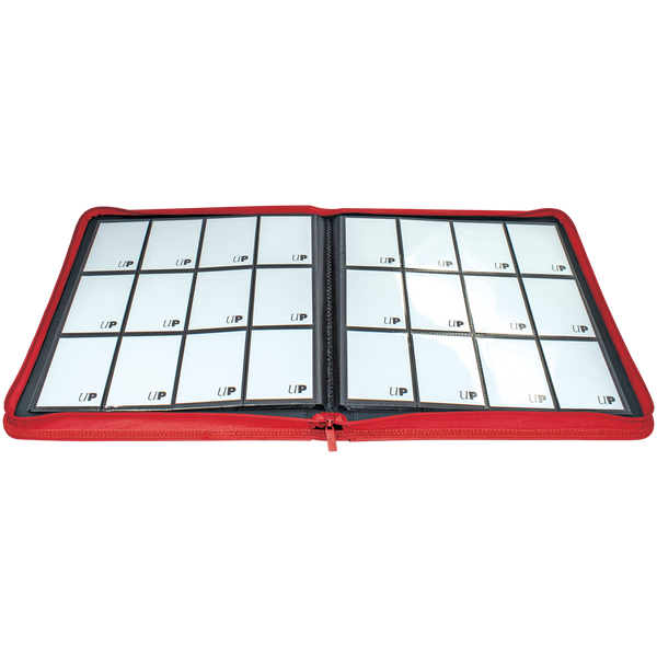 Vivid 12-Pocket Zippered PRO-Binder: Red - Local Pickup Only