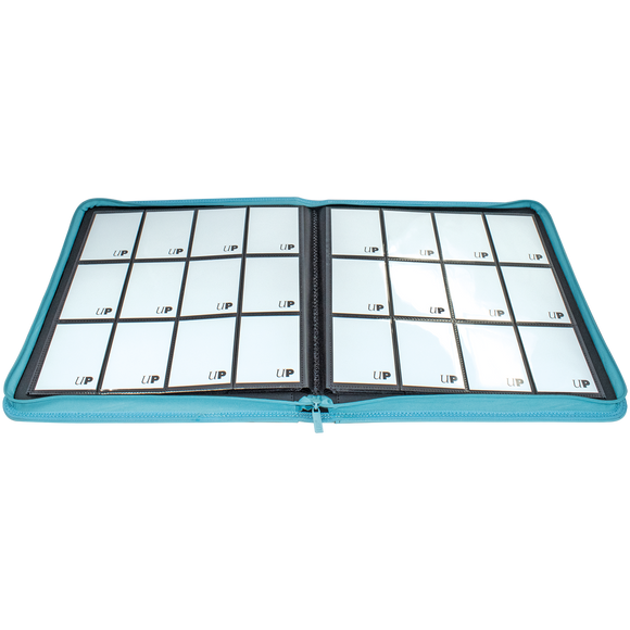 Vivid 12-Pocket Zippered PRO-Binder: Light Blue - Local Pickup Only