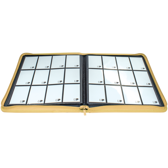 Vivid 12-Pocket Zippered PRO-Binder: Yellow - Local Pickup Only