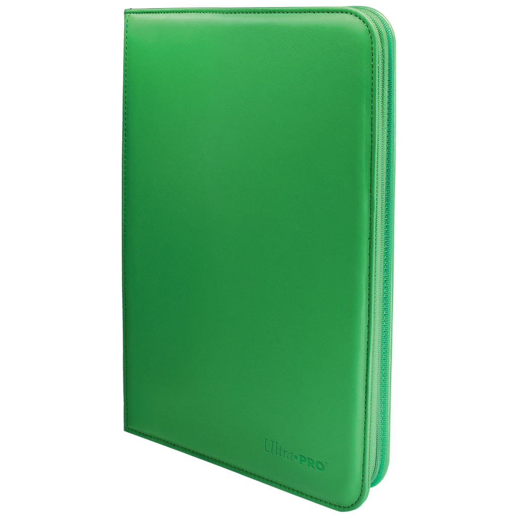 Vivid 9-Pocket Zippered PRO-Binder - Green - Local Pickup Only