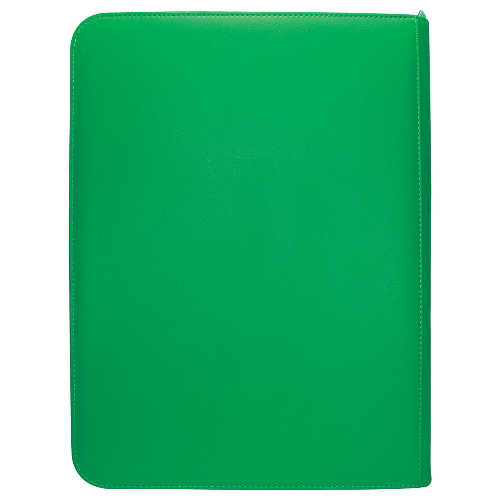 Vivid 9-Pocket Zippered PRO-Binder - Green - Local Pickup Only