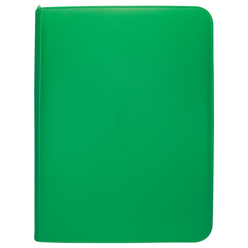 Vivid 9-Pocket Zippered PRO-Binder - Green - Local Pickup Only