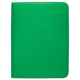 Vivid 9-Pocket Zippered PRO-Binder - Green - Local Pickup Only