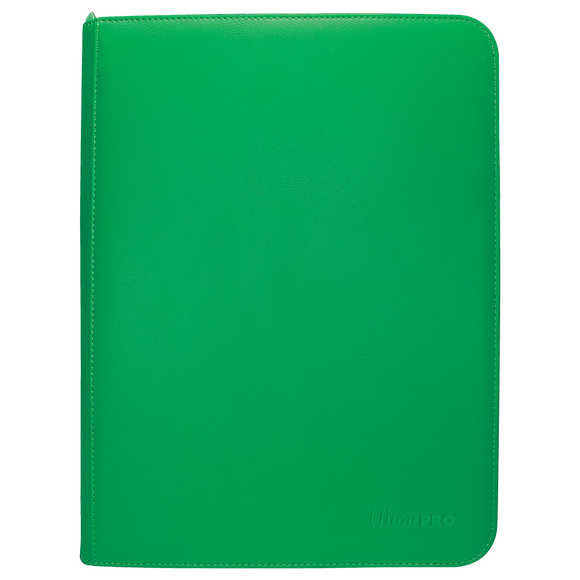 Vivid 9-Pocket Zippered PRO-Binder - Green - Local Pickup Only
