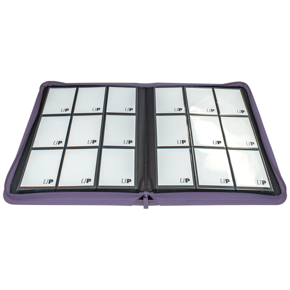 Vivid 9-Pocket Zippered PRO-Binder - Purple - Local Pickup Only