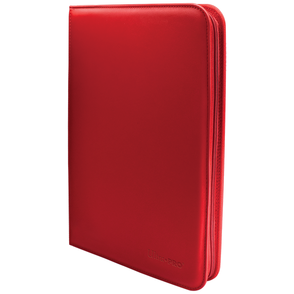 Vivid 9-Pocket Zippered PRO-Binder - Red - Local Pickup Only