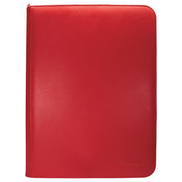 Vivid 9-Pocket Zippered PRO-Binder - Red - Local Pickup Only