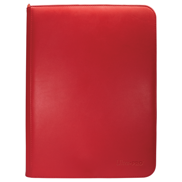 Vivid 9-Pocket Zippered PRO-Binder - Red - Local Pickup Only