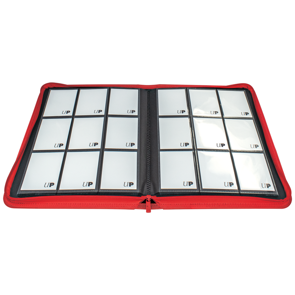 Vivid 9-Pocket Zippered PRO-Binder - Red - Local Pickup Only