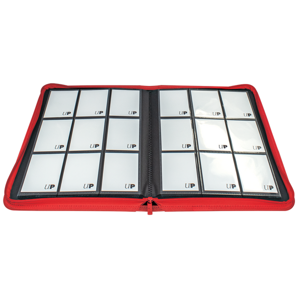Vivid 9-Pocket Zippered PRO-Binder - Red - Local Pickup Only