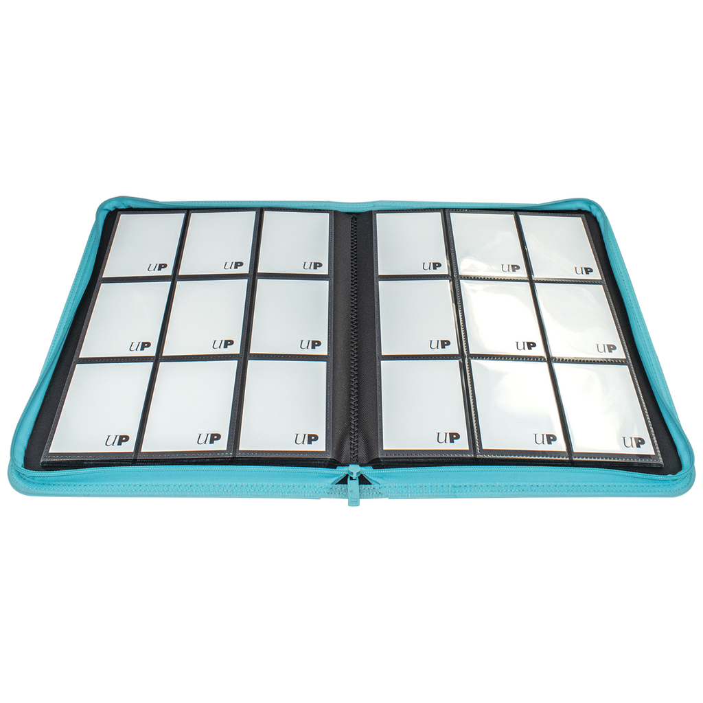 Vivid 9-Pocket Zippered PRO-Binder - Light Blue - Local Pickup Only
