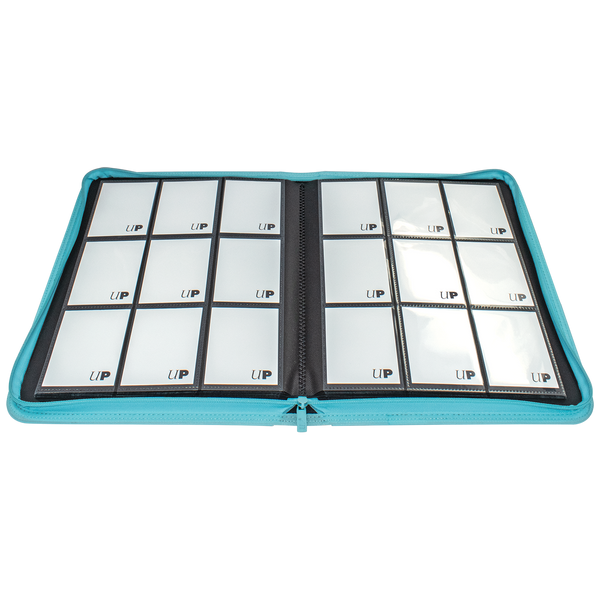 Vivid 9-Pocket Zippered PRO-Binder - Light Blue - Local Pickup Only