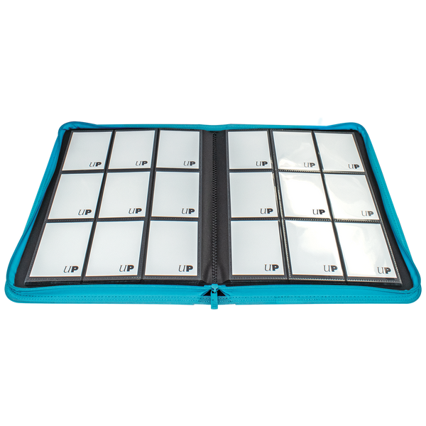 Vivid 9-Pocket Zippered PRO-Binder - Teal - Local Pickup Only