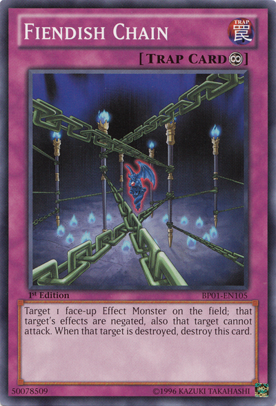 Fiendish Chain [BP01-EN105] Common - Duel Kingdom