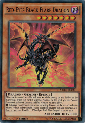 Red-Eyes Black Flare Dragon [CORE-EN020] Super Rare - Duel Kingdom