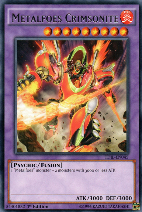 Metalfoes Crimsonite [TDIL-EN045] Rare - Duel Kingdom