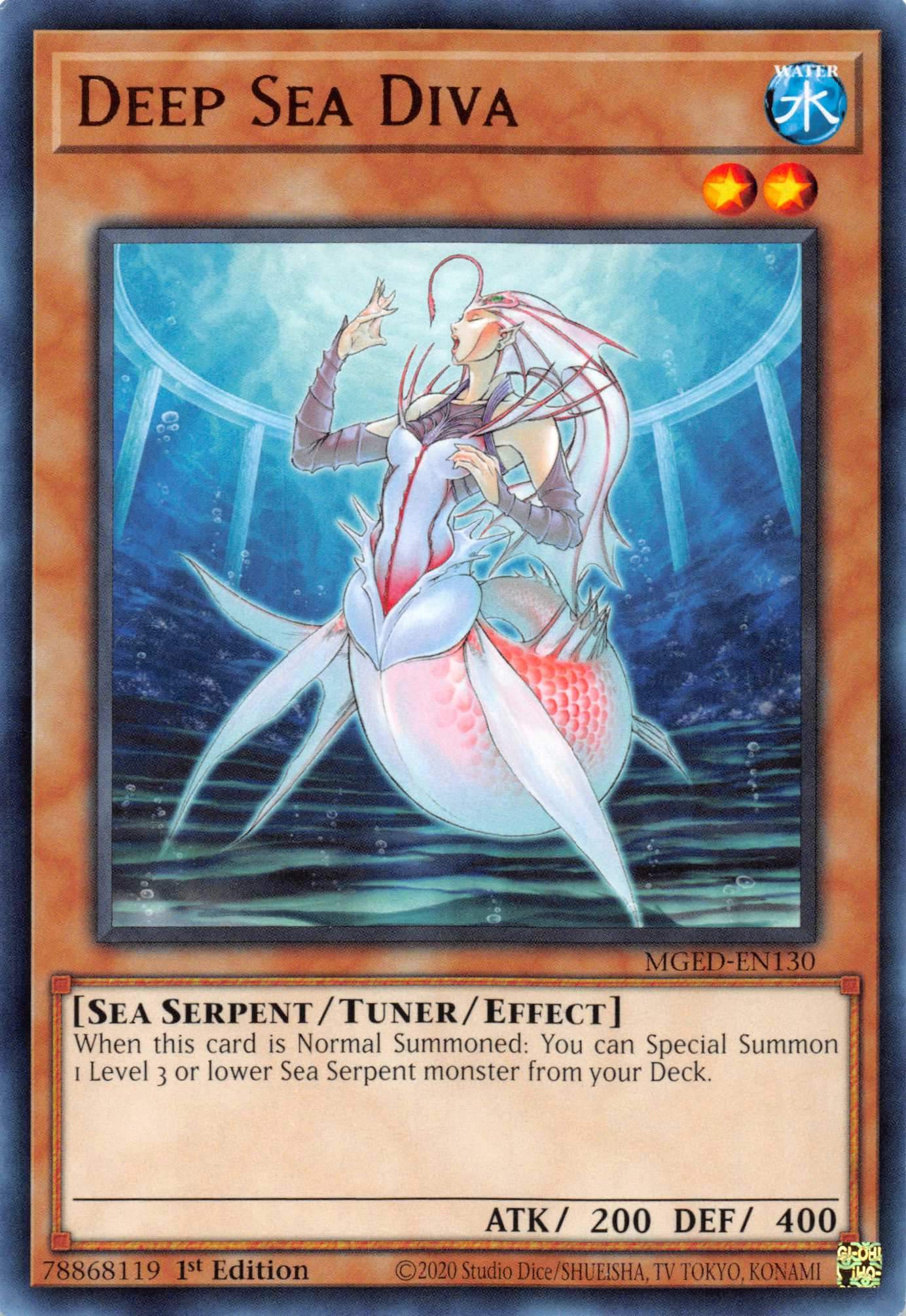 Deep Sea Diva [MGED-EN130] Rare - Duel Kingdom