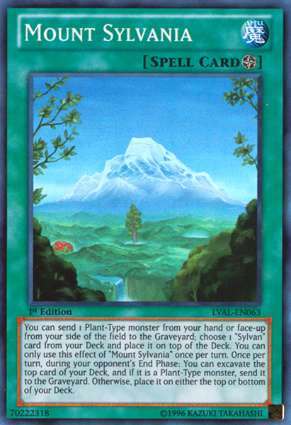 Mount Sylvania [LVAL-EN063] Super Rare - Duel Kingdom