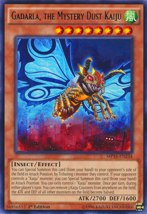 Gadarla, the Mystery Dust Kaiju [MP16-EN234] Rare - Duel Kingdom