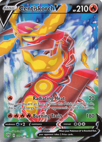 Centiskorch V (Full Art) (179/189) [SWSH03: Darkness Ablaze] - Duel Kingdom