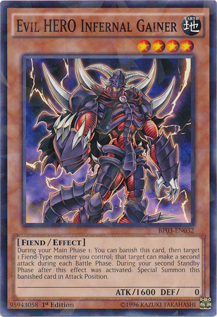 Evil HERO Infernal Gainer [BP03-EN032] Shatterfoil Rare - Duel Kingdom