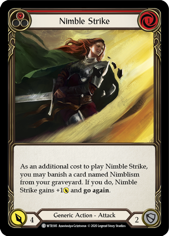 Nimble Strike (Red) [WTR185] Unlimited Rainbow Foil - Duel Kingdom