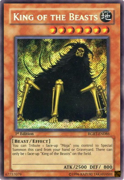 King of the Beasts [RGBT-EN086] Secret Rare - Duel Kingdom