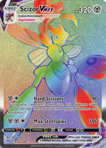 Scizor VMAX (Secret) (193/189) [SWSH03: Darkness Ablaze] - Duel Kingdom