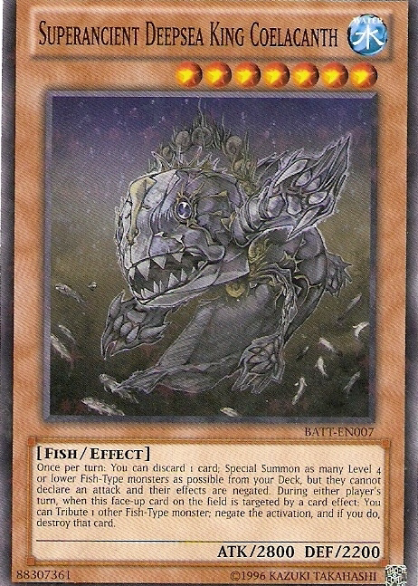 Superancient Deepsea King Coelacanth [BATT-EN007] Starfoil Rare - Duel Kingdom