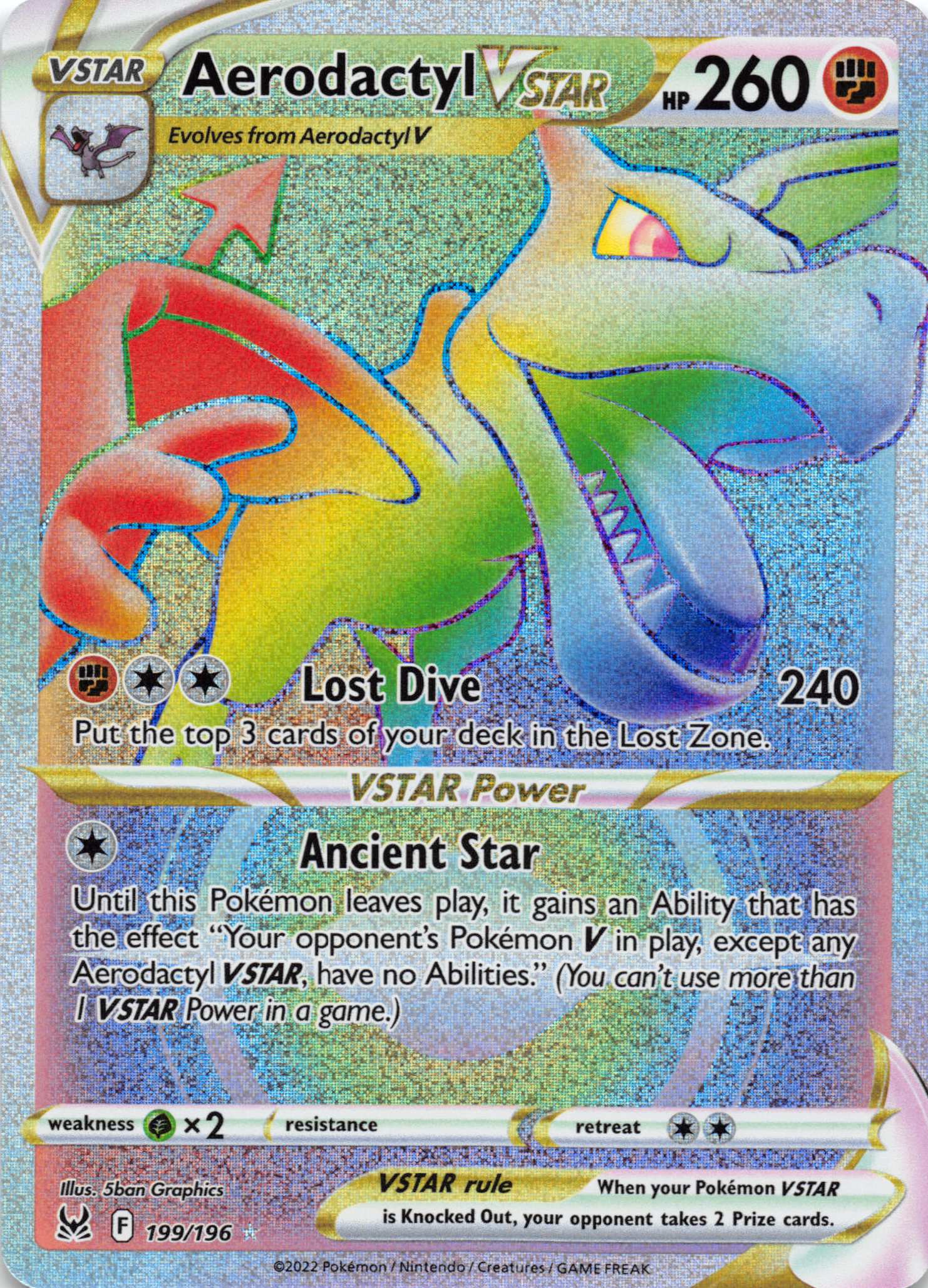 Aerodactyl VSTAR (199/196) [Sword & Shield: Lost Origin]