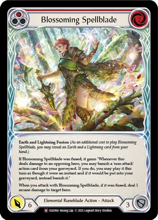 Blossoming Spellblade [U-ELE064] Unlimited Normal - Duel Kingdom