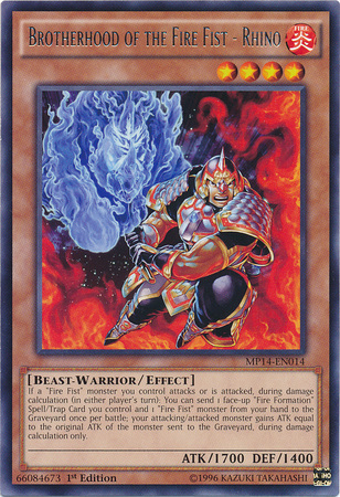 Brotherhood of the Fire Fist - Rhino [MP14-EN014] Rare - Duel Kingdom
