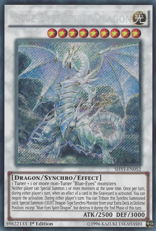 Blue-Eyes Spirit Dragon [SHVI-EN052] Secret Rare - Duel Kingdom