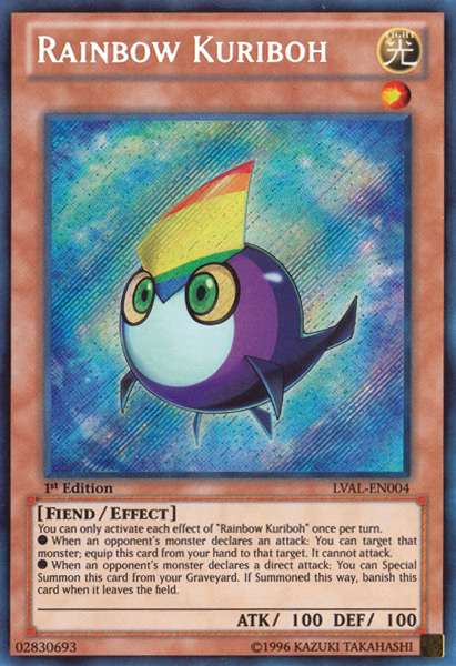 Rainbow Kuriboh [LVAL-EN004] Secret Rare - Duel Kingdom