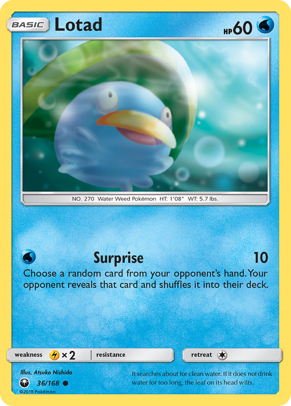 Lotad (36/168) [Sun & Moon: Celestial Storm] - Duel Kingdom