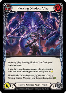 Piercing Shadow Vise (Blue) (Rainbow Foil) [U-MON173-RF] Unlimited Rainbow Foil - Duel Kingdom