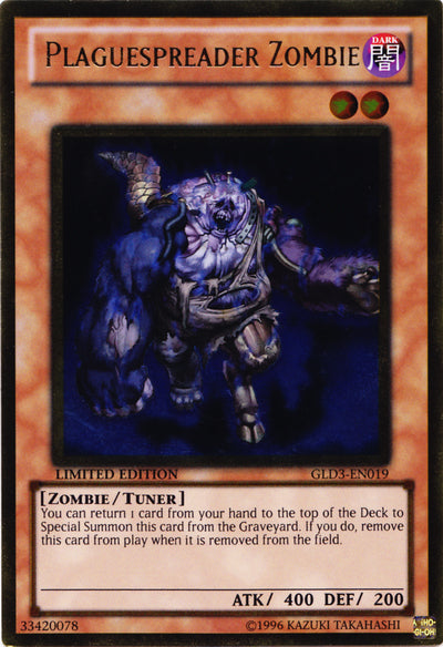 Plaguespreader Zombie [GLD3-EN019] Gold Rare - Duel Kingdom