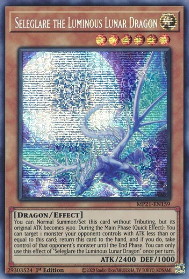 Seleglare the Luminous Lunar Dragon [MP21-EN159] Prismatic Secret Rare - Duel Kingdom