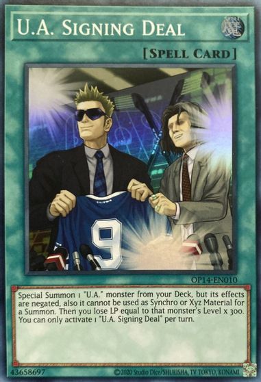 U.A. Signing Deal [OP14-EN010] Super Rare - Duel Kingdom