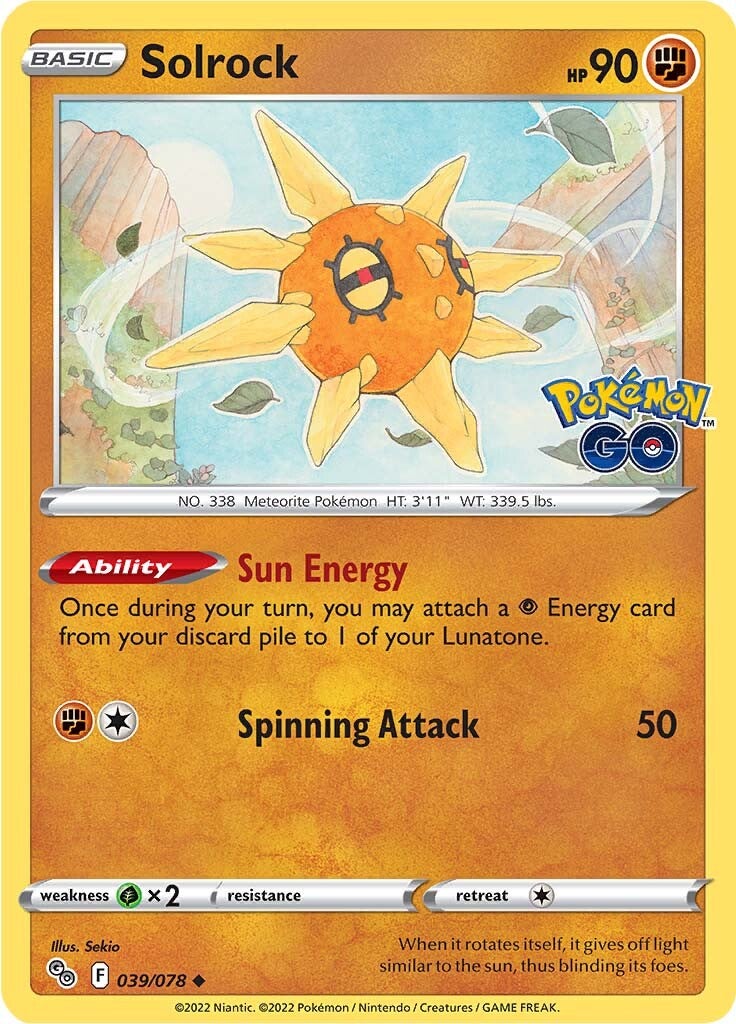 Solrock (039/078) [Pokémon  GO]