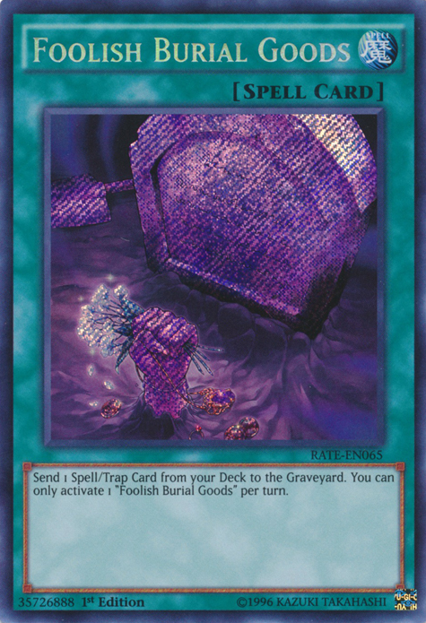 Foolish Burial Goods [RATE-EN065] Secret Rare - Duel Kingdom