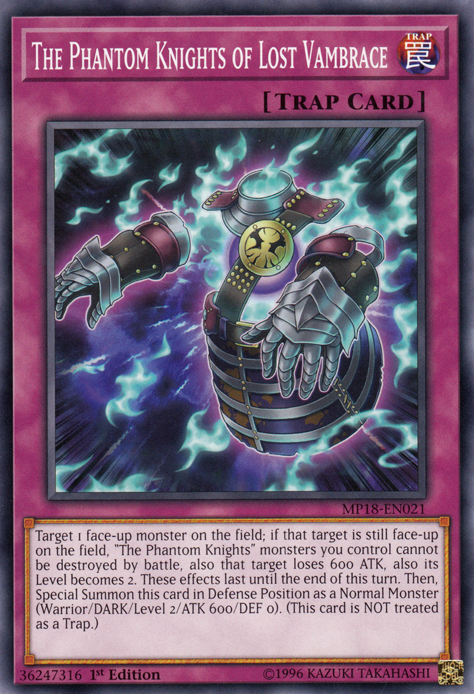 The Phantom Knights of Lost Vambrace [MP18-EN021] Common - Duel Kingdom