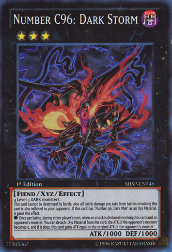 Number C96: Dark Storm [SHSP-EN046] Super Rare - Duel Kingdom