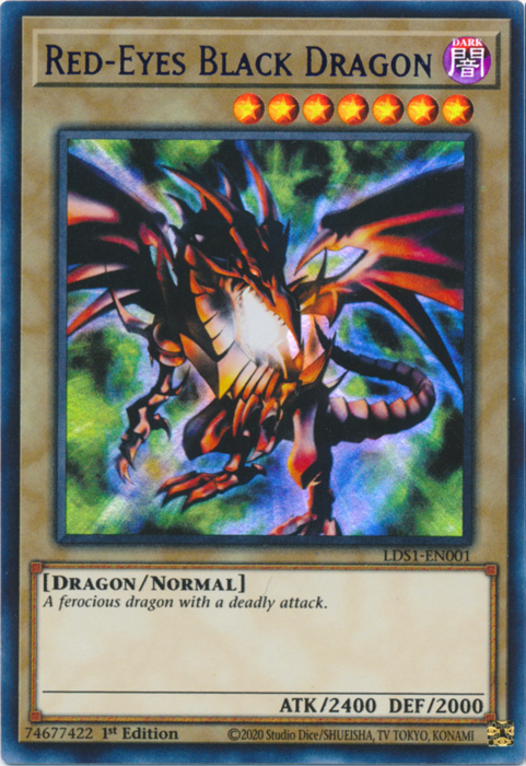 Red-Eyes Black Dragon (Blue) [LDS1-EN001] Ultra Rare - Duel Kingdom