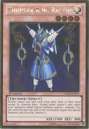 Thunder King Rai-Oh [PGLD-EN075] Gold Rare - Duel Kingdom