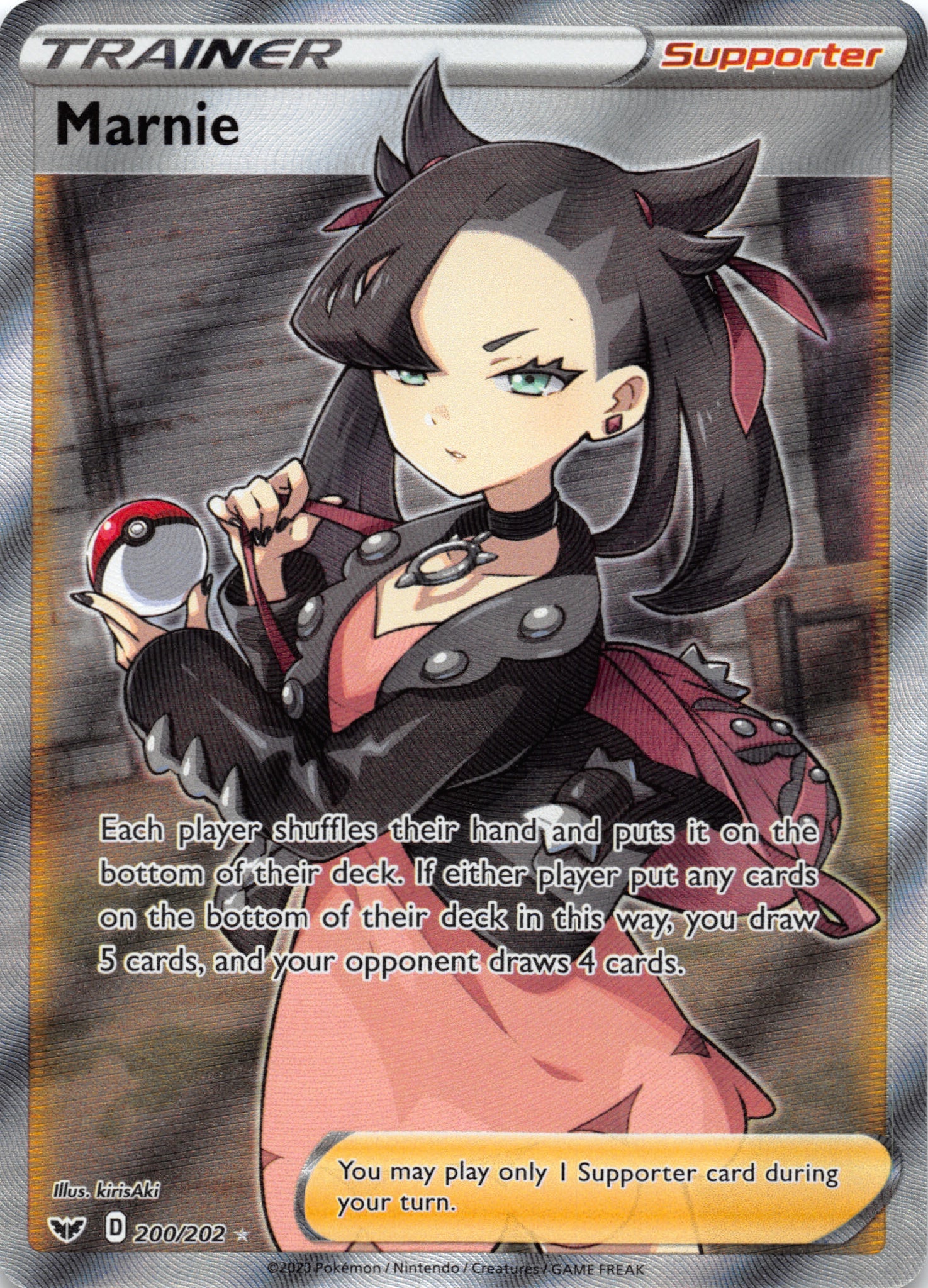 Marnie (Full Art) (200/202) [SWSH01: Sword & Shield Base Set] - Duel Kingdom